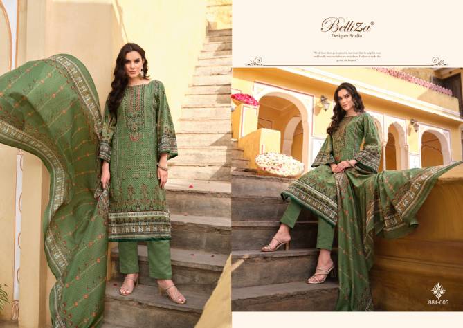 Bin Saeed Vol 3 By Belliza Printed Cotton Dress Material Wholesale Shop In Surat